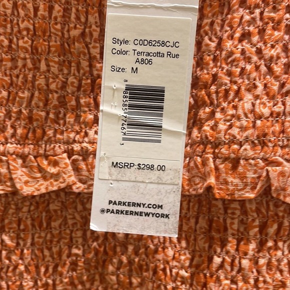 NWT Parker mini dress with prints. - Picture 5 of 8